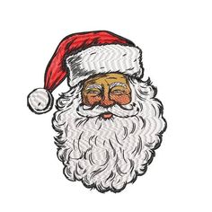 a drawing of santa claus wearing a red hat