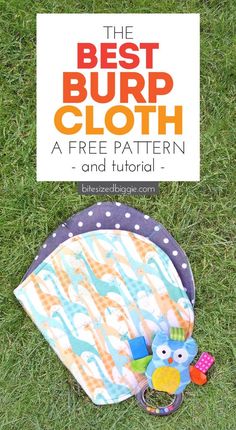 the best burp cloth pattern for babies and toddlers