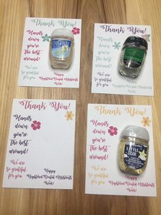 RDA Week, Registered Dental Assistant appreciation, thank you cards for hand sanitizer, printable, instant download, pocketbac,hands down Dental Hygienist Week Gifts, National Dental Assistant Week, Dental Hygiene Appreciation Week