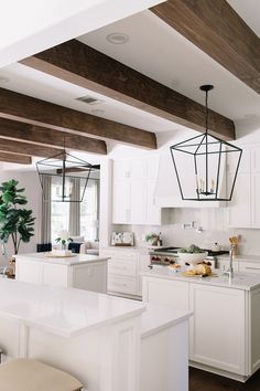 the kitchen is clean and ready to be used as a dining room or family room