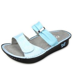 Alegria Shoes Karmen Sandal in 'Baby Blue' from Alegria Shoe Shop Baby Blue Sandals, Sandals On Sale, Alegria Shoes, Elegant Shoes, Blue Sandals, Sandals For Sale, Sandals For Women, Shoes Outlet, Comfortable Sandals