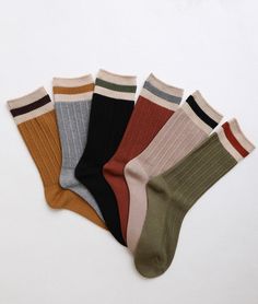 Discover vibrant unisex color block casual socks for ultimate comfort. perfect for home or outings—grab your pair and elevate your sock game! Ribbed Socks, Funky Socks, Sock Game, Retro Stripes, Striped Socks, Retro Color, Casual Socks, Cool Socks, Sheer Fabrics