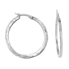 Stainless Steel Hoop Earrings, Hammered Earrings, Textured Hoops, Classic Jewelry, Gift for Sister, Non Tarnish Earrings, Sensitive Skin Textured Metal Hoop Earrings For Gift, Small Hammered Metal Hoop Earrings, Adjustable Stainless Steel Hoop Earrings, Classic Silver Stainless Steel Hoop Earrings, Everyday Hammered Metal Hoop Earrings, Nickel-free Small Hoop Stainless Steel Earrings, Nickel-free Stainless Steel Small Hoop Earrings, Nickel-free Small Stainless Steel Hoop Earrings, Small Stainless Steel Nickel-free Hoop Earrings