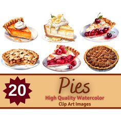 there are many pies on this page