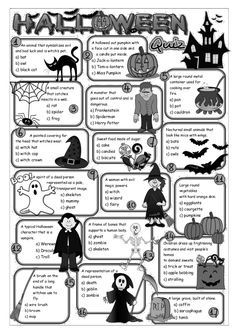 halloween worksheet with pictures and words to help students learn how to spell the word