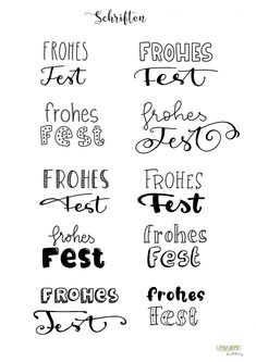 the different types of lettering that can be used to create handwritten font and calligraphy