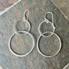 Jewelry Wardrobe, Classic Earrings, Wide Band Rings, Dangly Earrings, Recycled Sterling Silver, Matching Necklaces, Circle Earrings, Sterling Earrings, Silver Wire