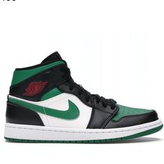 In Great Pre Owned Condition As Shown. Worn One Time. Bottoms Barely Have Any Wear. 100% Authentic Jordan 1 Mid Green, Shoes Jordan 1, Shoes Jordan, Jordans For Men, Jordan 1 Mid, One Time, Jordan Shoes, Mens Shoes Sneakers, Jordan 1