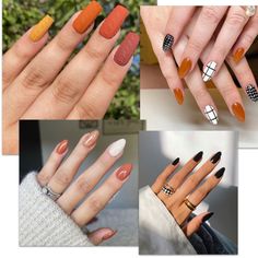 Fall Nails 2022 Almond Shape 10 Trending Designs You Need to Try Now! Fall Multi Color Nails, Fall Nails Squoval, Fun Fall Nails, Multi Color Nails, Nails Inspiration Simple, Romantic Updos, Fall Nail Polish, Simple Fall Nails, 2023 Nails