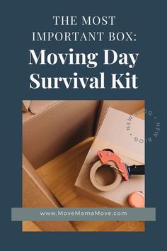 the most important box moving day survival kit