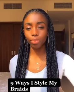 Cornrow Box Braids Middle Part, Box Braids And Cornrows Hairstyles, Cornrow Top Box Braids Back, How To Style Braided Hair, How To Style Cornrows, How To Style Cornrows Braids, Cornrows Braids For Black Women Protective Styles, Cornrow And Box Braids Hairstyles, Cornrows And Box Braids Hairstyles