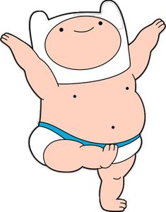 an image of a baby wearing a diaper and holding his arms in the air