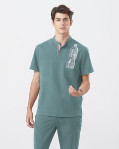 Medical Scrubs Fashion, Hot Mexican Men, Stylish Scrubs, Top And Bottom Set, Scrubs Outfit, Look Polished, Island Life Style, Medical Outfit, Recycled Bottle