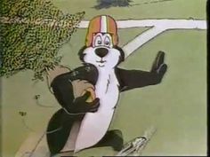 an animated image of a dog wearing a football helmet