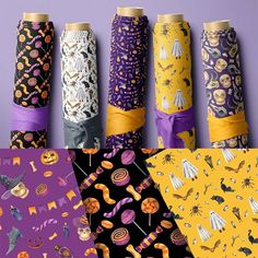 halloween wrappings with the words etsy innakoteshop on them