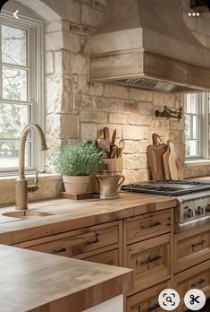 the kitchen is clean and ready to be used as an appliance for cooking