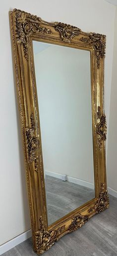 We are proud to present our latest range of Framed Ornate Mirrors STUNNING ORNATE FRAMED MIRROR From only £319.99 with FREE POSTAGE (GB ONLY) please note these mirrors are not available with 24hr Postage due to the size and weight, we have to shop with specialist couriers delivery 5-10 days. Description: Premium Quality Ornate Mirror Mirror = Prestige 4mm Pilkington Mirror ensuring crisp & clear reflections BEWARE! Some sellers will use poor quality thinner imported mirrors and not high grade UK Pilkington Mirror Frame = Chunky 5.5inch (14cm) Wide High Quality Wood Hanging = Mirrors are ready to hang either Horizontal (Landscape) or Vertical (Portrait) or just as a free standing dressing mirror. 100's of Other designs Available, Please view our Shop  View our other items! New designs being Paris Champagne, Mirrored Furniture Decor, Ornate Mirrors, Tanning Room, Fancy Mirrors, Giant Mirror, Mirrors Uk, Victorian Mirror, Mirror Antique