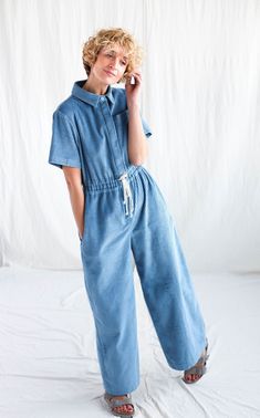 This Womens Jumpsuits & Rompers item by OffOn has 246 favorites from Etsy shoppers. Ships from Lithuania. Listed on 29 Oct, 2023 Best Shopping Websites, Linen Culottes, Style Bleu, Colorful Jumpsuit, Womens Jumpsuits, Loose Fit Shirts, Jumpsuit Summer, Feminine Look, Wide Legs