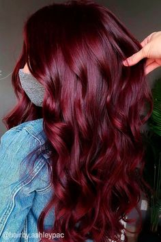 Gorgeous Fall Hair Colors: Burgundy Hair Color Hues All Over Burgundy Hair Color, Chelsea Houska Red Hair Color Formula, Wine And Brown Hair, Different Color Reds For Hair, Red Wine Sangria Hair Color, Wine Country Red Hair, Winterberry Hair Color, Womens Red Hair Color, Hair Colors That Go With Brown Eyes