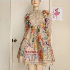 Very Elegant And Authentic Linen Mini Dress, Mod Dress, Patchwork Dress, Fall 2022, Mini Dress With Sleeves, Colorful Fashion, Dresses For Women, Short Dress, Diy Clothes