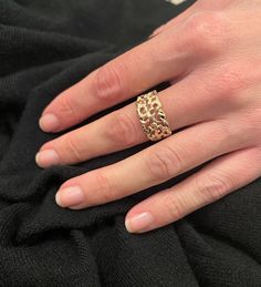 "Artisan 14k solid yellow gold filigree lace design ring. Unique jewels that express the love and the connection between two people... Description: ✤ This ring is made to order ✤ This ring is handmade from start to finish in Our workshop, DaninoDesigner. ✤ Made Of 14K Yellow Gold. ✤ Ring width: 0.39'' / 1.00cm ✤ Ring Size: Choose at checkout - or contact me for custom requests ✤ PACKAGING: Every order is shipped with our luxury jewelry packaging. Perfect for gift giving🎁 📌 Rings-size guide: Al Luxury Jewelry Packaging, Connection Between Two People, Wide Gold Ring, Vintage Gold Ring, Gold Vintage Ring, Gold Ring Vintage, Unique Gold Rings, Ornate Ring, Filigree Ring Gold