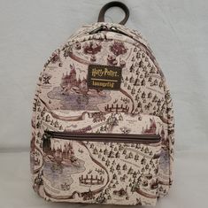 Price Is Firm. Please Do Not Make Any Offers Unless Bundled With Other Items With A Reasonable Offer. Loungefly Harry Potter School Grounds Mini Backpack. Keep Your Spare Chocolate Frogs And Essential Potions In This Mini Backpack! Printed Allover With A Drawn Map Of The School Ground, This Bag Features A Front Zipper Pocket, Adjustable Straps, Carrying Handle, Top Zipper Closure And Internal Slip Pocket. Approx. 9" X 4 1/2" X 10 1/4" Print Q. You Will Receive This Exact Print. Hogwarts Hogwarts Grounds, School Ground, Harry Potter Bag, Harry Potter Backpack, Disney Cinderella Castle, Mickey Backpack, Harry Potter School, Harry Potter New, Harry Potter Set