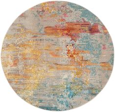 celestial sealife rug by nourison 99446060341 redo 2 Eclectic Area Rug, Shaped Rug, Blue Grey Rug, Yellow Area Rugs, Circle Rug, Orange Area Rug, Round Area Rugs, Yellow Rug, Round Rug