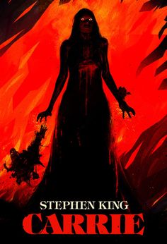 the poster for stephen king's carrie, which is featured in an animated movie