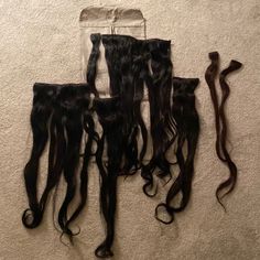 Bellami Hair Extensions. 7 Wefts Black And Two Small Brown Wefts. Great Conditions. Clips Attached. All In Great Shape. Have Hair Bag With Zipper As Well. 18-20 Inches I Believe. Bellami Hair Extensions, Hair Extensions, Wig Hairstyles, Womens Hairstyles, Black And Brown, Wigs, Hair, Women Shopping, Black