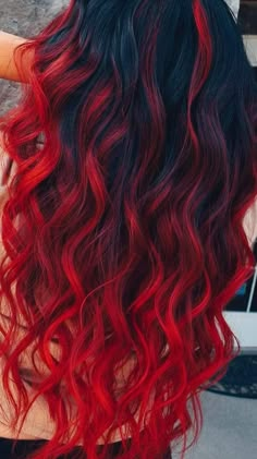 Unnatural Hair Color, Red Balayage Hair, Red Hair Looks, Hair Color Underneath, Classic Hair