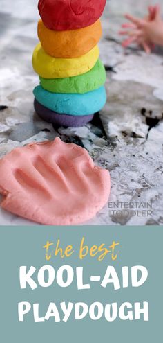 the best kool - aid playdough for babies and toddlers to make