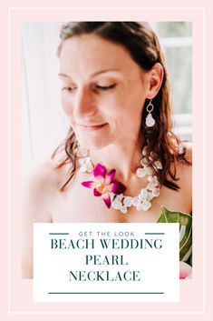 Planning a beach wedding can be so exciting, but finding the perfect jewelry for the big day can be a challenge. Never fear, we have created the perfect pearl necklace for your beach or destination wedding! This piece features our signature real orchid blossom paired with AAA keshi pearls and is sure to be the perfect tropical show stopper to make any bride feel like a tropical goddess on their wedding day! Shop this look now! Bracelets Beachy, Bead Jewelry Necklaces, Wedding Pearl Necklace, Necklaces Beautiful, Orchid Necklace, Necklace Casual, Orchid Jewelry, Necklaces Dainty, Cool Bracelets