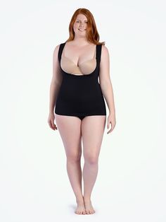 Solid Underbust Shapewear With Built-in Bra, Scoop Neck Shapewear With Built-in Bra, Shapewear Tank Top With Built-in Bra And Wide Straps, Supportive Shapewear Tank Top With Built-in Bra, Sleeveless Stretch Shapewear With Built-in Bra, Shaping Shapewear Camisole With Built-in Bra, Workout Shapewear Tank Top With Built-in Bra, Stretch Tank Top With Built-in Bra, Sculpting Shapewear With Built-in Bra For Workout