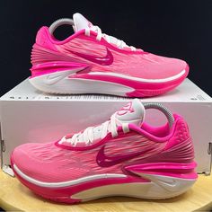 Nike Air Zoom G.T. Cut 2 'Hyper Pink' Shoes Fq8706-604 Women's Size 6 /Men's 4.5 >Brand New Never Worn And In Amazing Condition, Comes With Replacement Box! (Missing Lid) No Rips/Tears/Stains Anywhere On The Shoes. If You Have Any Questions Please Message Me And I’ll Get Back To You As Quickly As Possible. Same Day Shipping >If You Like This Pair Of Shoes You May Like Some Of My Other Pairs As Well, I Have Over 1,000 Pairs To Choose From I Give Discounts On All Bundles Sporty Pink Fade-resistant Running Shoes, Sporty Pink Fade-resistant Sneakers, Dynamic Pink High-top Sneakers, Light Sports Pink Fade-resistant Sneakers, Pink Fade-resistant Sneakers For Light Sports, Pink High-top Fade-resistant Basketball Shoes, High-top Fade-resistant Pink Basketball Shoes, Pink Dynamic Sneakers With Round Toe, Pink Sporty Sneakers For Outdoor