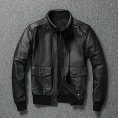 Men's Cafe Racer Motorcycle Vintage Rider Matt Black Biker Real Leather Jacket Biker Style Made To Order Custom Handmade. - [ ] Outer Shell: Real Leather  - [ ] Leather Type : Cowhide  - [ ] Leather Finish: Semi-aniline  - [ ] Lining: Soft Polyester Lining - [ ] Closure Style: Zipper - [ ] Inside Pockets: Two  - [ ] Outside Pockets: Two  - [ ] Color: Black - [ ] Cuff: Black Rib Note: Please check our size chart before placing an order. (Personalized Items are non Refundable). Man Cafe, Mens Pullover Sweater, Black Plus Size, Real Leather Jacket, Vintage Leather Jacket, Solid Color Shirt, Genuine Leather Jackets, Leather Motorcycle Jacket, Coat Black