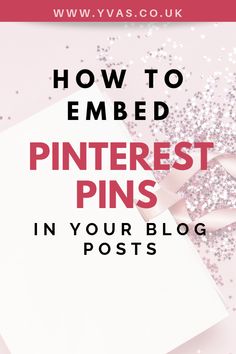 the pinterest pins in your blog post is shown with pink and silver glitter