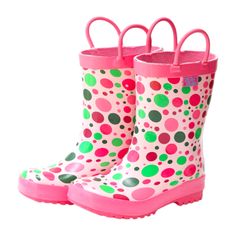 Rain Boots, Candy Dot - Kids Girl Accessories Shoes - Maisonette Pink Rain Boots For Spring, Casual Pink Rain Boots For Winter, Casual Pink Rain Boots For Outdoor, Pink Non-slip Rain Boots With Round Toe, Dots Candy, Weather Day, Buy Buy, Buy Buy Baby, Mini Boden