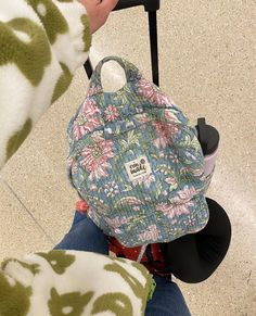 Emma Quilted Backpack – Erin Made Erin Made, Patchwork Backpack, Preppy Things, Stylish School Bags, Quilted Backpack, School Backpacks, Things To Buy, Natural Materials, Front Pocket