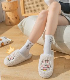 Kawaii Rabbit Slippers PN5380 ●Size:fit for 24-28 cm EUR:36-41 ●About Shipping: We attach great importance to the orders of each customer and parcel delivery. 1.Processing time: 2-3 business days. 2.Shipping time: 10-15 business days to US, please allow 3-4 weeks shipping to other country.(Shipping times can be affected by variable customs clearance times or public holidays.) Cute White Indoor Slippers, Playful White Slippers For Spring, Playful White Flat Slippers, Trendy White Indoor Slippers, Playful White Closed Toe Slippers, White Round Toe Indoor Slippers, Rabbit Slippers, Kawaii Rabbit, Parcel Delivery