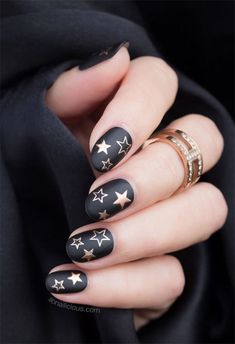 Christmas Star Nails, Matte Nail Polish Colors, Christmas Grunge, Stars Nails, Nails Grunge, Star Nail Designs, Matte Nail Polish, Purple Nail, Grunge Nails