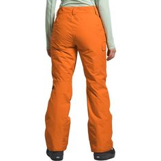 To fight off the threat of stormy skiing, we rely on the North Face Freedom Insulated Pant. This pair offers a breathable membrane that keeps us dry and low-profile insulation that gives us wet-weather warmth, so we stay comfortable as we sneak in one more cold chairlift ride to get the goods. Orange Bottoms With Pockets For Outdoor, Functional Snowboarding Bottoms With Pockets, Winter Sports Pants In Nylon, Fitted Pants For Ski Season And Winter Sports, Functional Outdoor Winter Pants, Functional Winter Outdoor Pants, Fitted Pants For Ski Season Winter Sports, Fitted Pants For Winter Sports And Ski Season, Casual Nylon Bottoms By The North Face