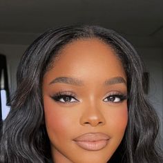 Diana Shin on Instagram: "This face 😍 @marsaimartin #makeup #dianashin" Makeup On Tanned Skin, Sam Fine Makeup, Natural Bridal Makeup Black Women, Black Woman Eye Makeup, Easy Makeup For Black Women, Formal Wedding Guest Makeup, Soft Glam Bridesmaid Makeup Brown Eyes, Soft Glam Bridal Makeup Black Women, Soft Glam Makeup Black Women Light Skin