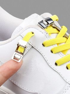 No Tie Shoe Laces, No Tie Shoe, No Tie Laces, Elastic Shoe Laces, Tie Shoelaces, Lace Sneakers, Blue Khakis, Rubber Shoes, Lacing Sneakers