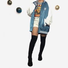 Please Read Last Image Before Purchasing! Soft Jacketwhite Striped Cuffs & Waistblue W/ White Sleevesoversized Bomber Letterman Vibesperfect For Layeringnwtnew With Tag Size: 2xl Cond: See Picsno Returns! For Ref I’m 5'1" 130lbs Waist 30" Hips 40" Tags: Outfitcutetotally Fetchfollow Fashioncollegestreetstyleghetto Chicradretrohipstery2kmillennialeclecticuniqueversatilegrungecluelessfiercestatementclassiceuphorianostalgia @Noesbeisic & Beisicrunway On Instagram! Blue Varsity Jacket With Ribbed Cuffs For Fall, Fall College Style Blue Varsity Jacket, Blue College Style Varsity Jacket For Fall, Blue Varsity Jacket For Fall, Blue College Style Varsity Jacket For Winter, Casual Blue Varsity Jacket For Winter, Blue Varsity Jacket With Pockets For Fall, Blue Outerwear With Ribbed Cuffs For Fall, Letterman Jacket And Skirt