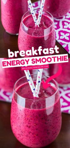 breakfast energy smoothie Breakfast Energy, Morning Smoothie Recipes, Energy Smoothie Recipes, Energy Breakfast, Energy Smoothies, Easy Healthy Smoothies, Diet Smoothie Recipes