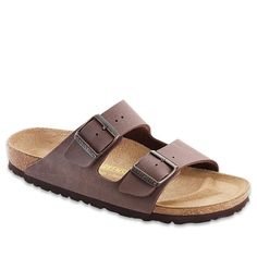 Classic Leather Footbed Sandals For Everyday, Classic Sandals With Leather Footbed For Everyday, Classic Everyday Sandals With Leather Footbed, Classic Sandals With Leather Footbed, Classic Everyday Sandals With Cushioned Footbed, Classic Adjustable Slides With Leather Footbed, Classic Adjustable Slip-on Footbed Sandals, Classic Footbed Sandals With Double Strap And Adjustable Fit, Classic Spring Footbed Sandals