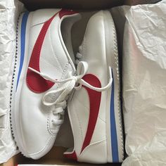 Only Worn Twice, Basically Brand New. Comes With Box Nike Cortez Forrest Gump, Cortez Nike, Nike Cortez Women, Nike Cortez Shoes, Cortez Shoes, Shoe Wishlist, Fits Inspo, Guys Clothing Styles, Forrest Gump