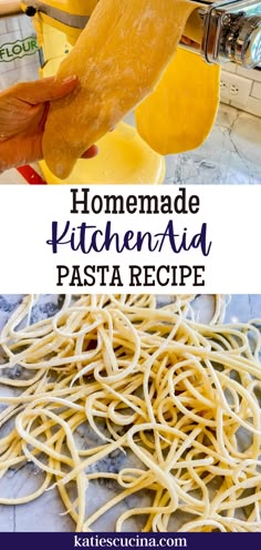 homemade kitchen pasta recipe that is ready to be eaten