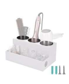 in stock Bathroom Tool, Hair Tool, Makeup Train Case, Countertop Design, Hair Styling Tools, Storage Stand, Vanity Storage