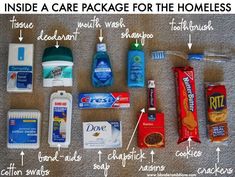 Community Service Projects, Blessing Bags, Care Pack, Charity Project, Service Projects, Care Packages